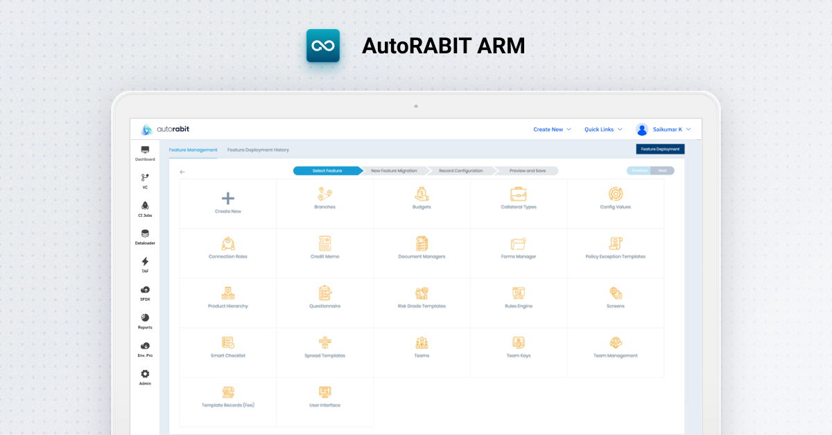 screenshot of AutoRABIT ARM